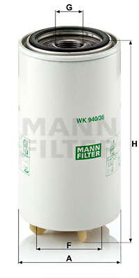 Bränslefilter MANN-FILTER WK 940/36 x