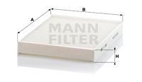 Kupéfilter MANN-FILTER CU 2842