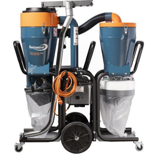 Dustcontrol DC Tromb 400 CL Twin Stoftavskiljare med föravskiljare, longopac/säck