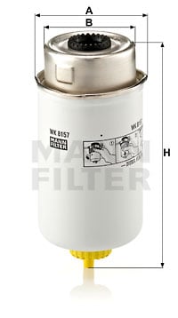 Bränslefilter MANN-FILTER WK 8157