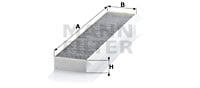 Kupéfilter MANN-FILTER CUK 5141