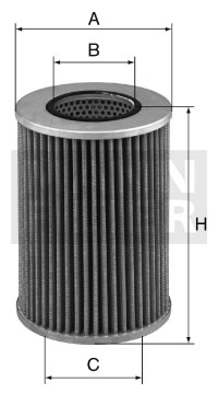 Filter, drifthydraulik MANN-FILTER HD 1258/2