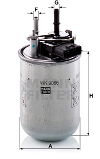 Bränslefilter MANN-FILTER WK 9066