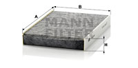 Kupéfilter MANN-FILTER CUK 2945