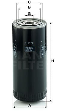 Oljefilter MANN-FILTER W 9071