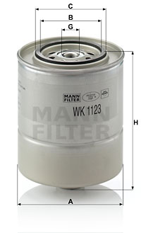Bränslefilter MANN-FILTER WK 1123
