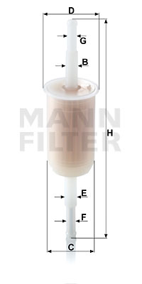 Bränslefilter MANN-FILTER WK 32 (10)