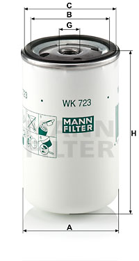 Bränslefilter MANN-FILTER WK 723