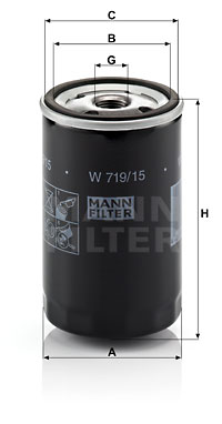 Oljefilter MANN-FILTER W 719/15